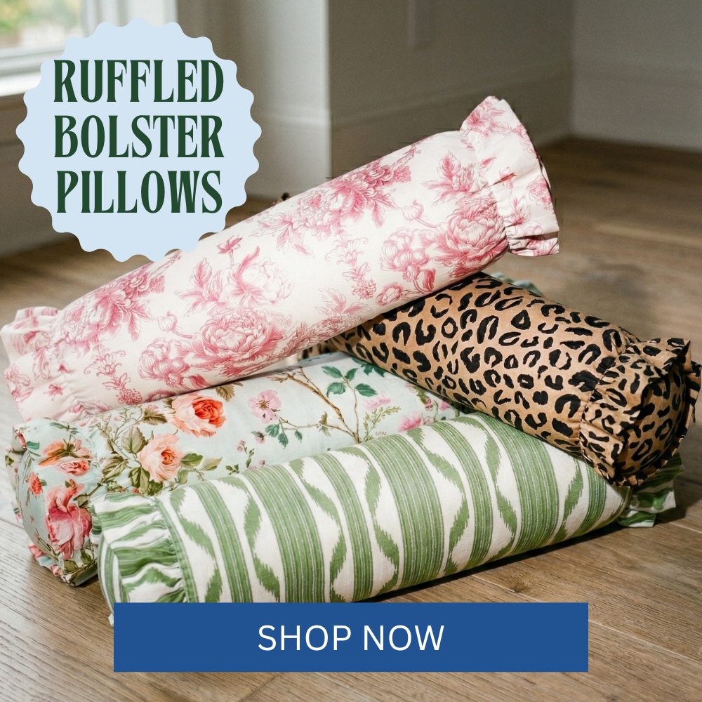 Ruffled Bolster Pillow