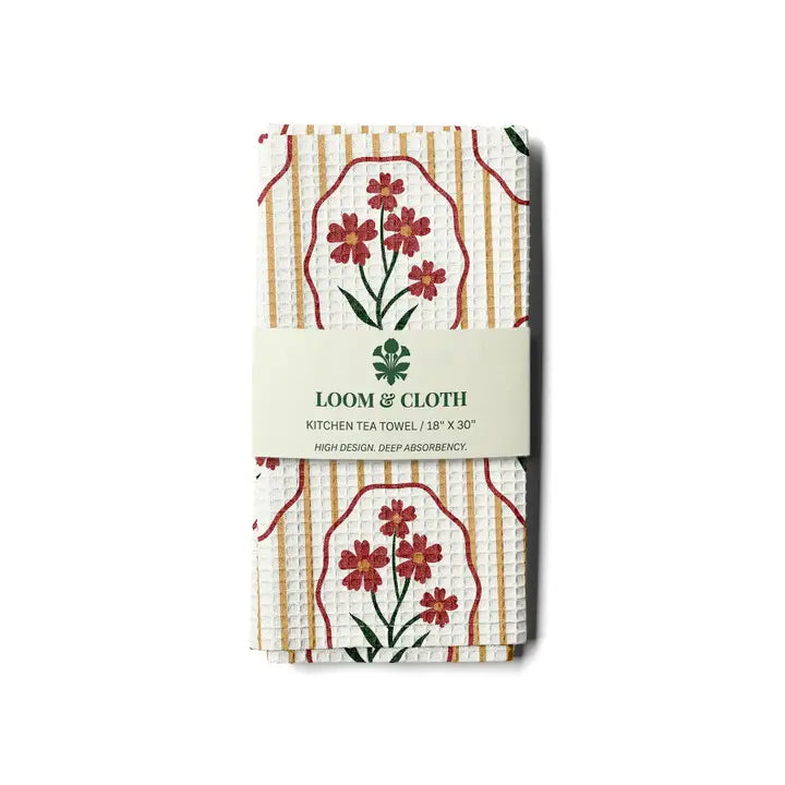 Heritage Frame Cottage Core | Waffle Weave Tea Towel