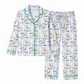 Leopard Mahjong Long Sleeved Pajama Set | Mahj PJs