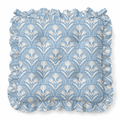 Serena Ruffled Chair Pad | Chair Cushion