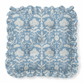 Delia Ruffled Chair Pad | Chair Cushion