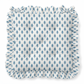 Bitty Block Ruffled Chair Pad | Chair Cushion