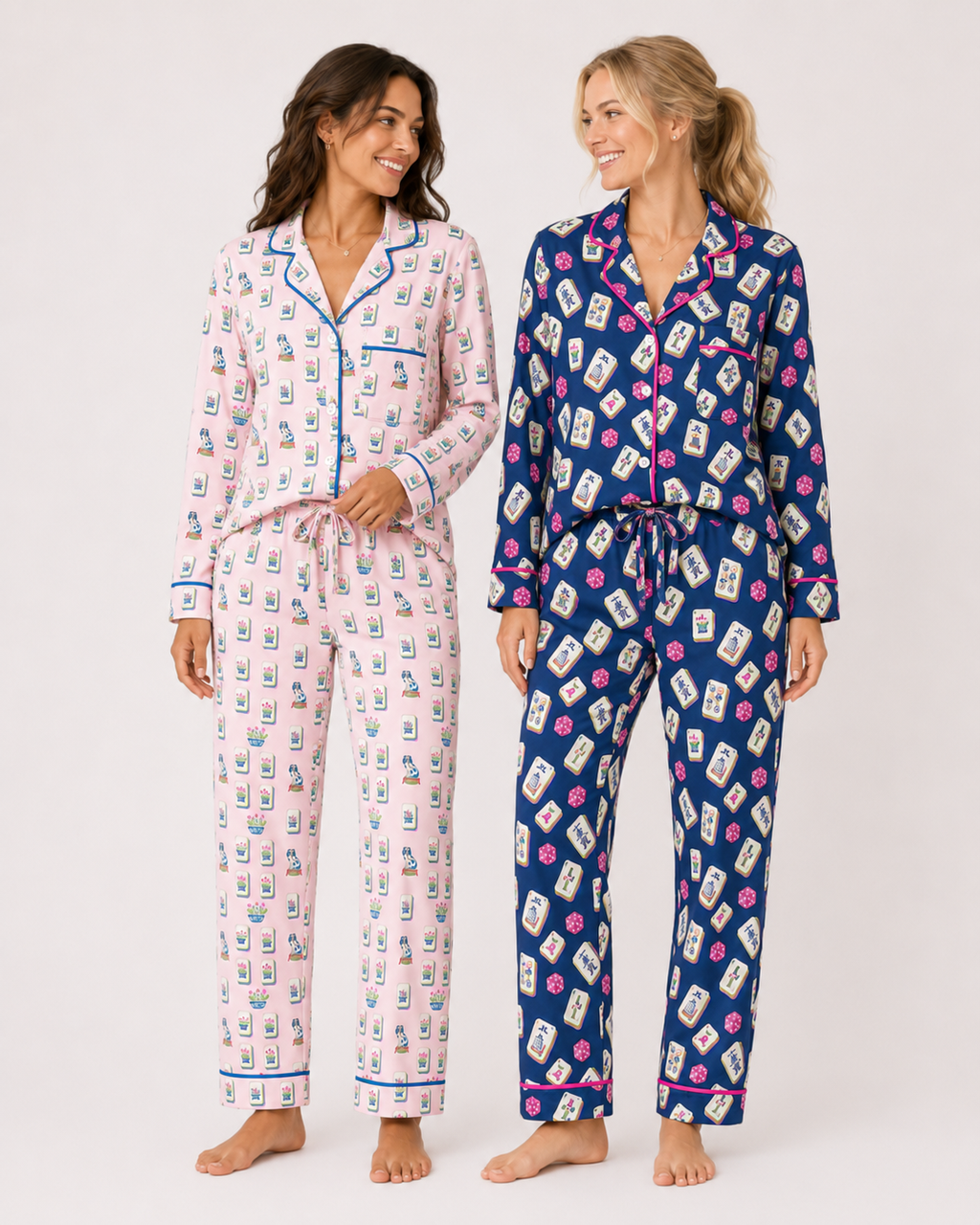 Mahjong Mojo Long Sleeved Pajama Set | PJs
