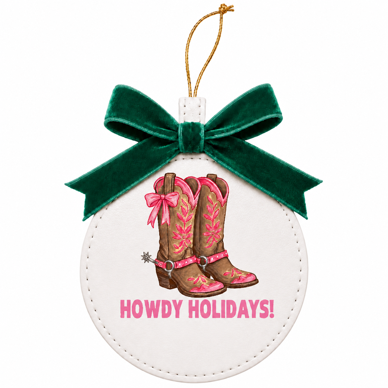 Festive Favorites Vegan Leather Ornaments