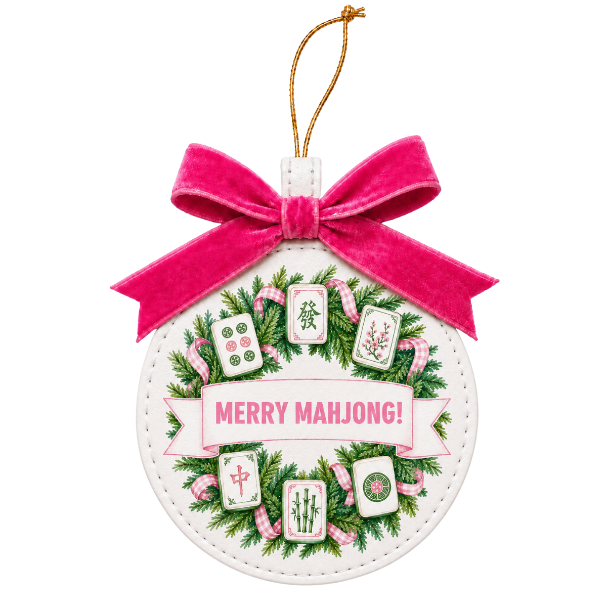 Festive Favorites Vegan Leather Ornaments