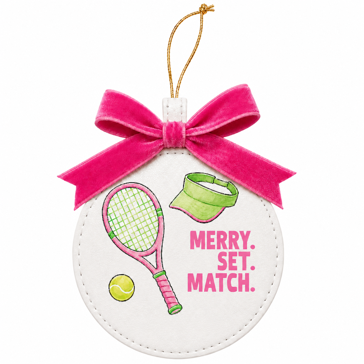 Festive Favorites Vegan Leather Ornaments