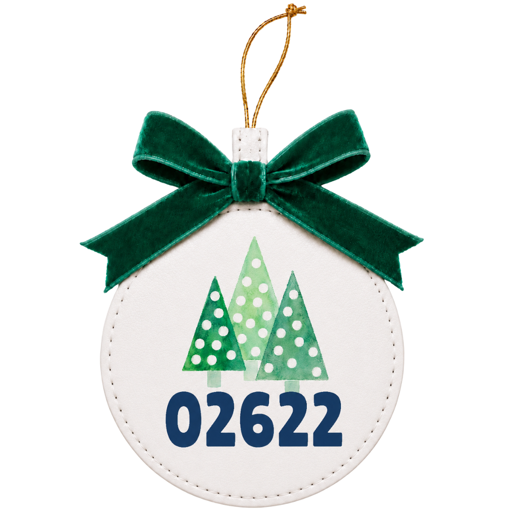 Personalized Festive Favorites | Vegan Leather Ornaments