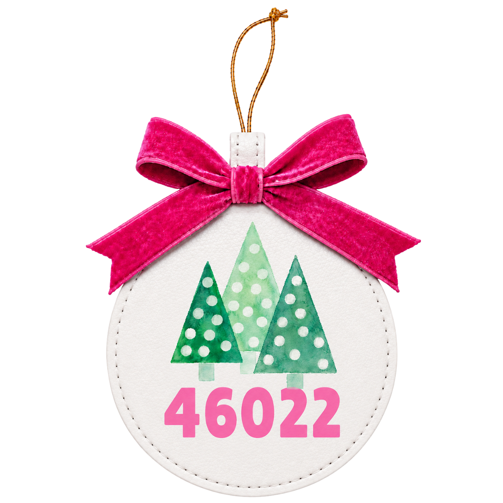 Personalized Festive Favorites | Vegan Leather Ornaments