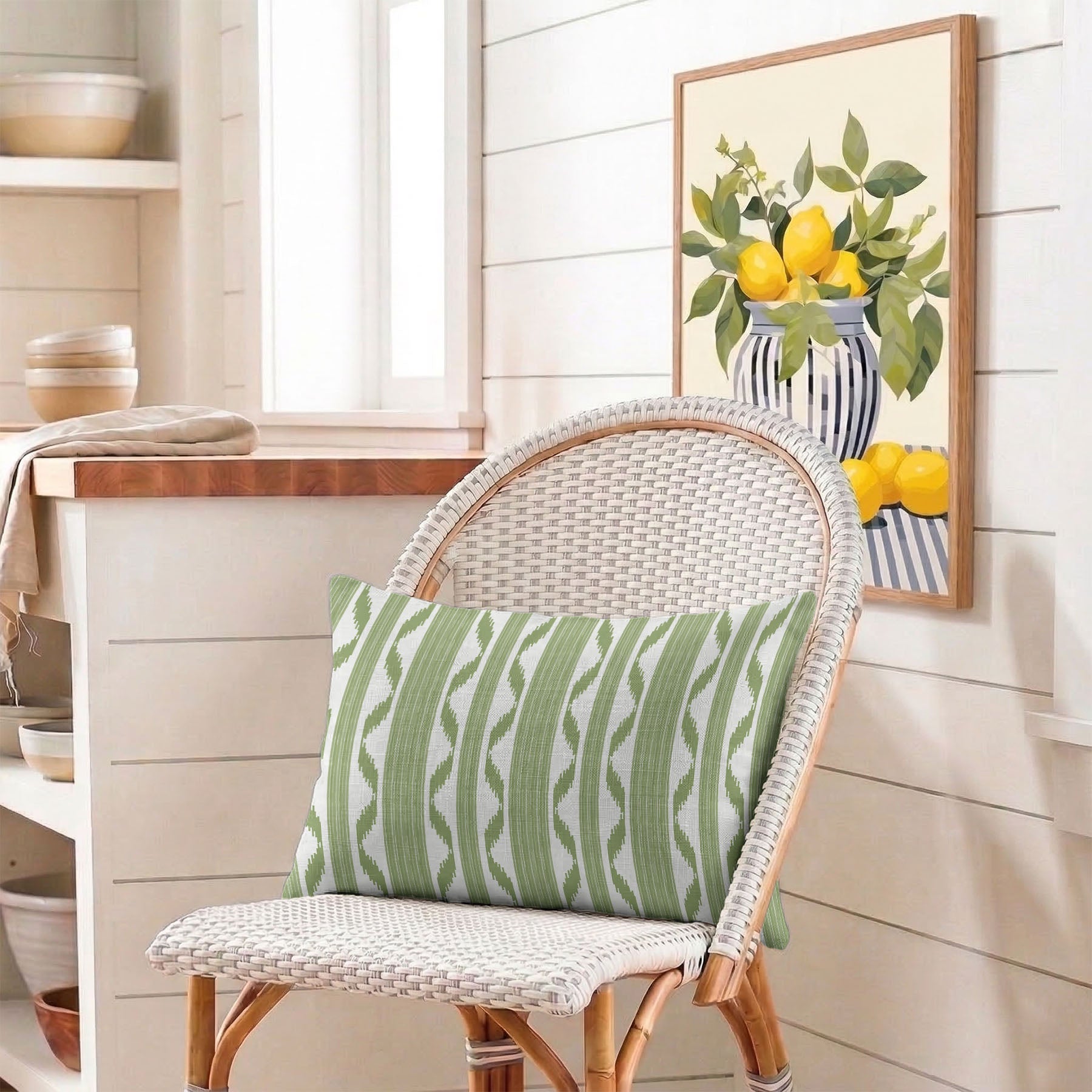 Ikat Stripe Tailored Pillows | Patterned Pillows