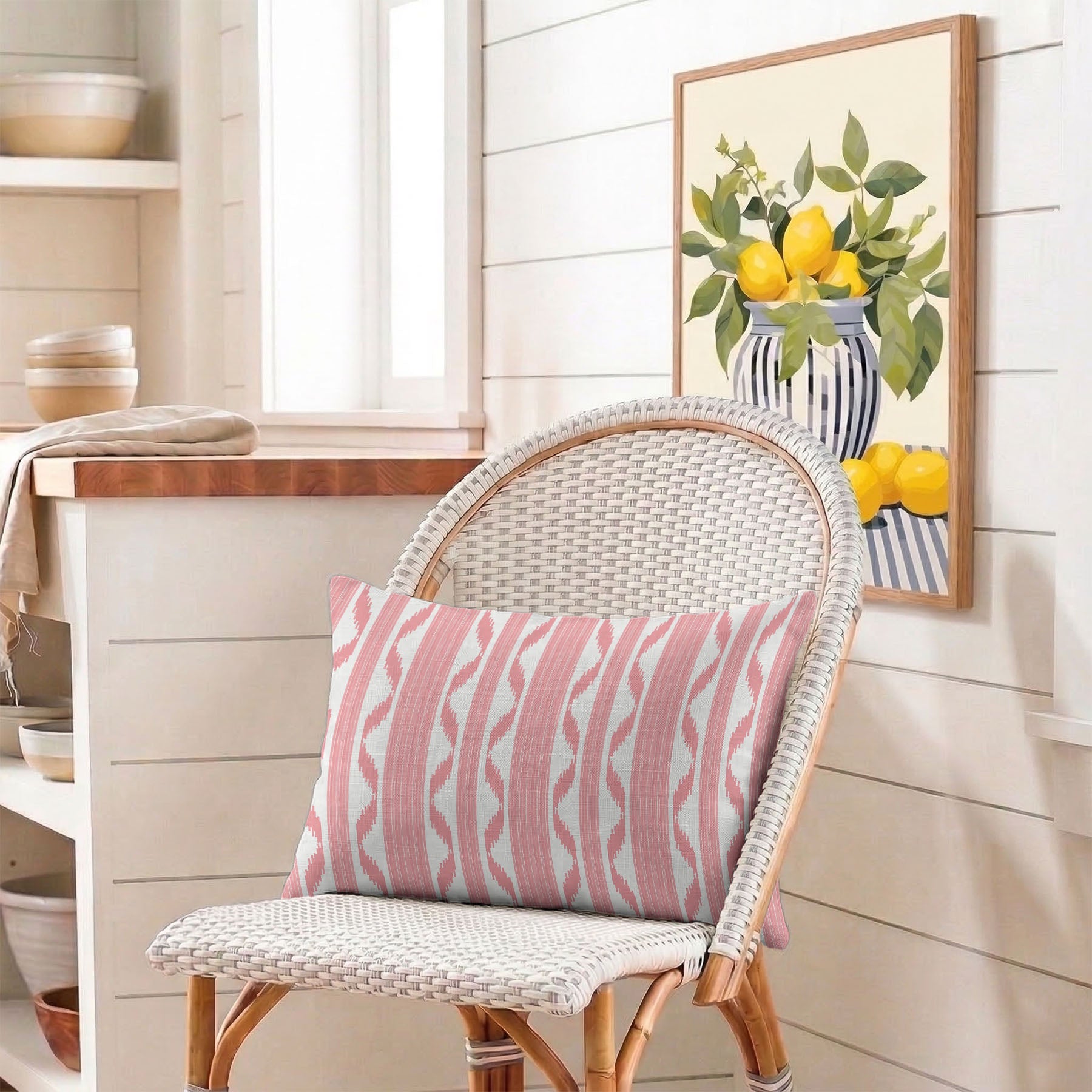 Ikat Stripe Tailored Pillows | Patterned Pillows