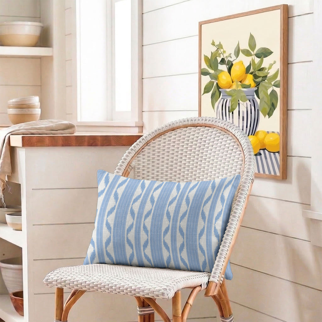 Ikat Stripe Tailored Pillows | Patterned Pillows