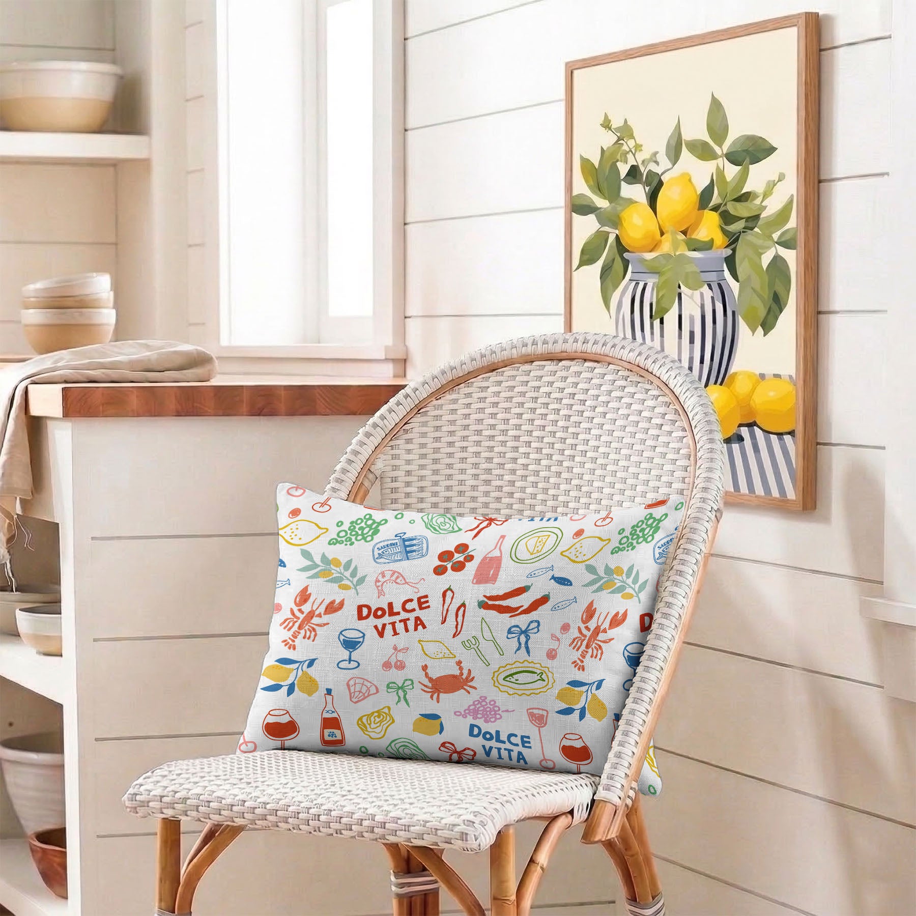 Italian Summer Tailored Pillows | Patterned Pillows