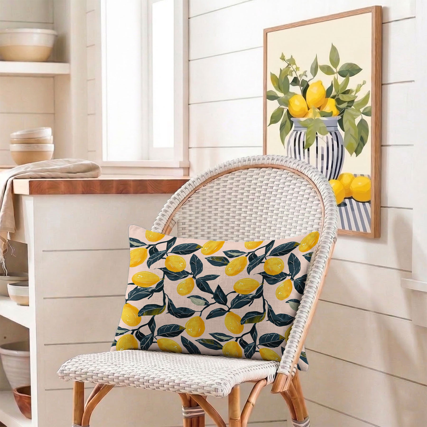Lemon Pink Tailored Pillows | Patterned Pillows