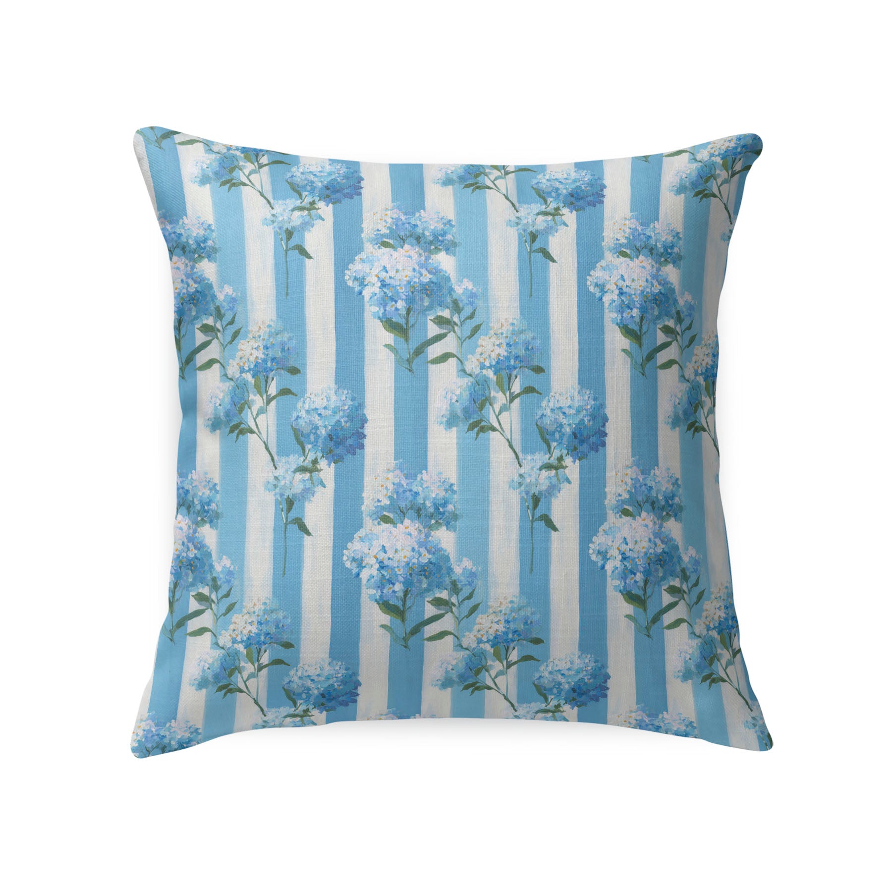 Hydrangea Stripe Tailored Pillows | Patterned Pillows