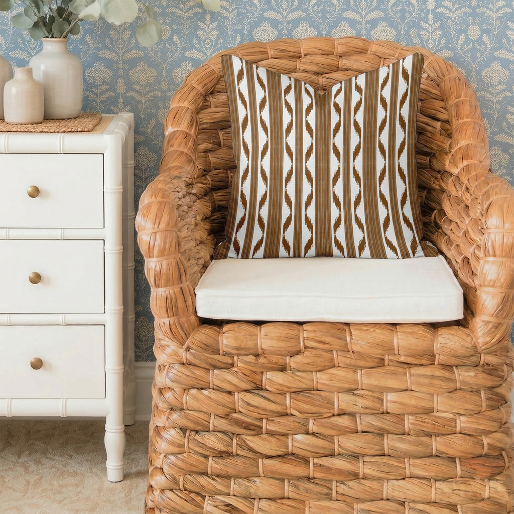 Ikat Stripe Tailored Pillows | Patterned Pillows