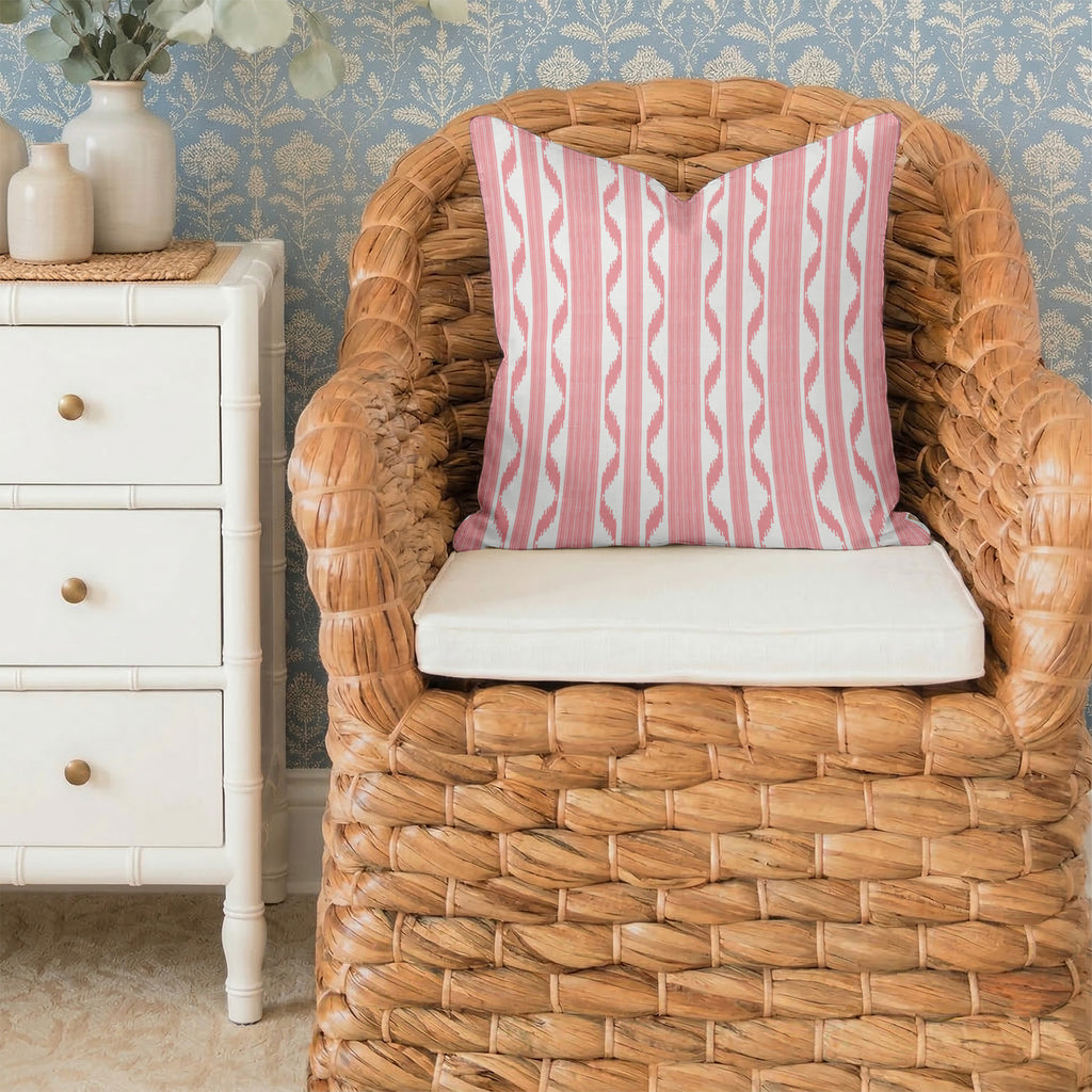 Ikat Stripe Tailored Pillows | Patterned Pillows
