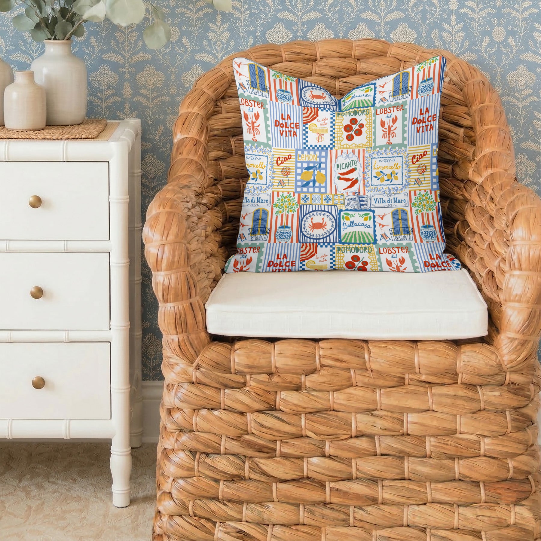 Italian Dream Tailored Pillows | Patterned Pillows