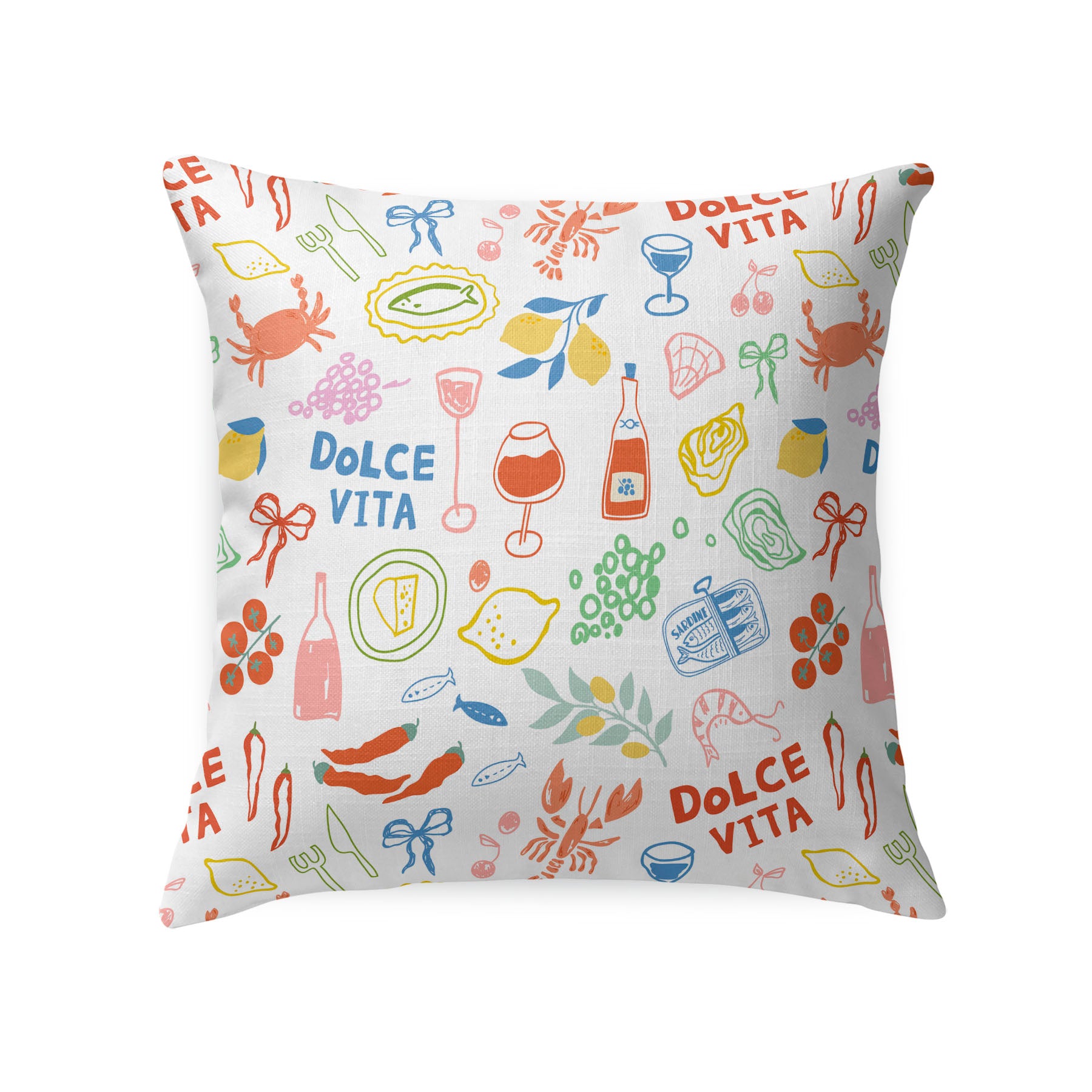 Italian Summer Tailored Pillows | Patterned Pillows
