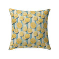 Lemon Stripe Tailored Pillows | Patterned Pillows