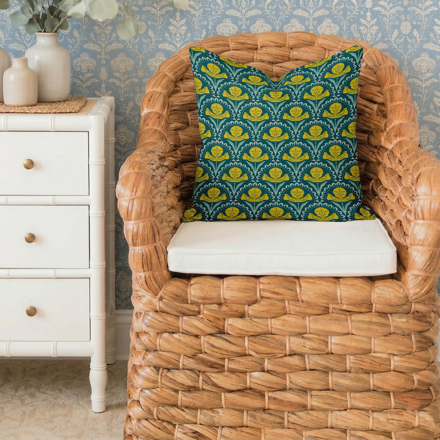 Lotus Tailored Pillows | Patterned Pillows