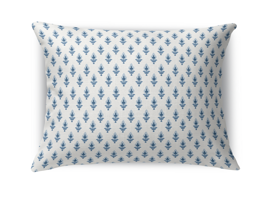 Bitty Blue Tailored Pillows | Patterned Pillows