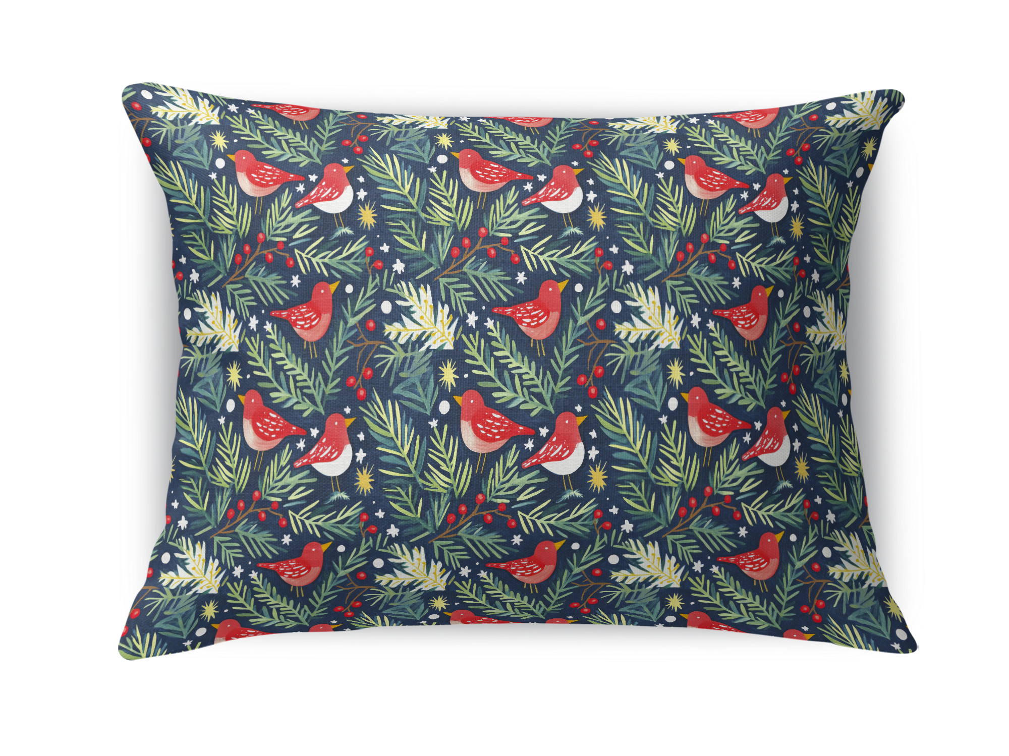 Christmas Cardinals Tailored Pillows | Patterned Pillows