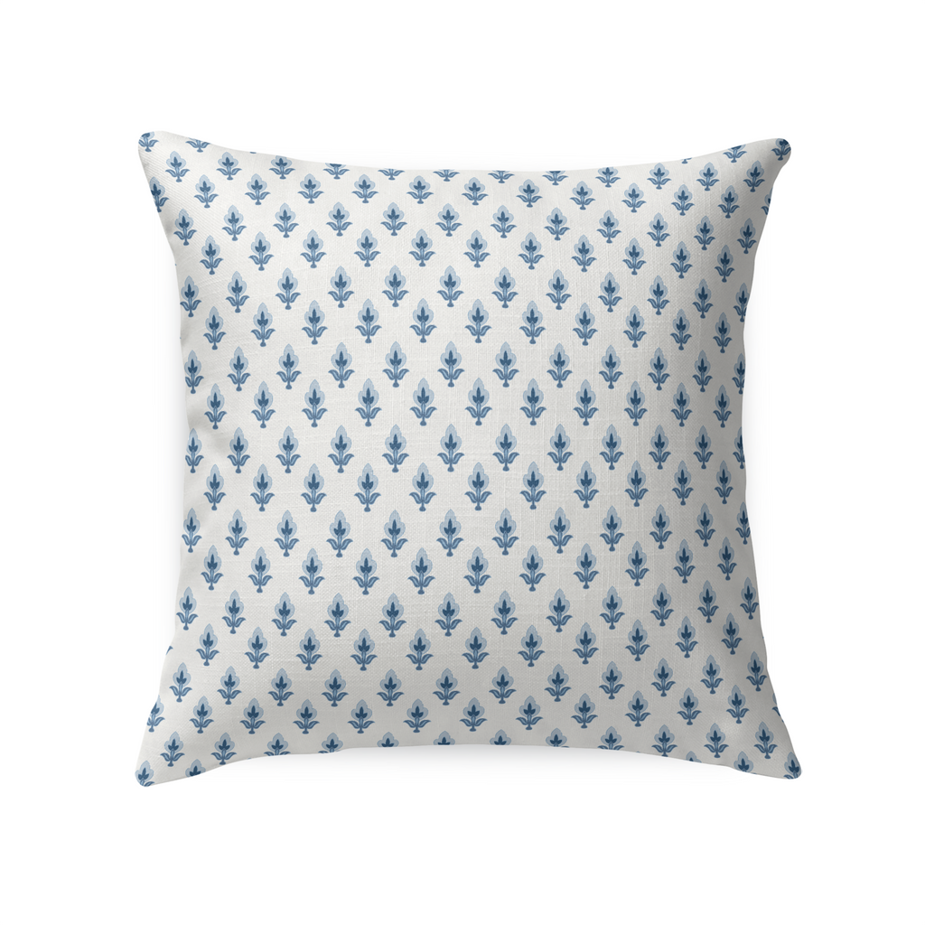 Bitty Blue Tailored Pillows | Patterned Pillows