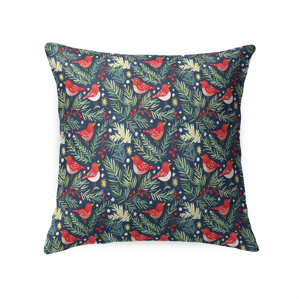 Christmas Cardinals Tailored Pillows | Patterned Pillows