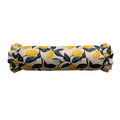 Roll of paper with lemon pattern on a white background