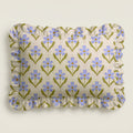 Floral-patterned fabric on a plain background