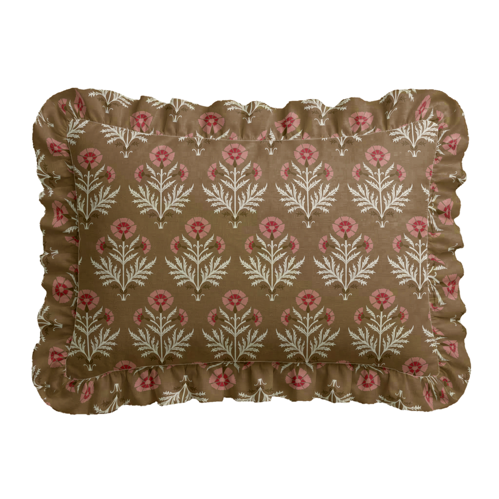 Dandelion Fall Ruffled Pillow | Ruffled Decor Pillow