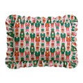 Nutcrackers Ruffled Pillow | Ruffled Decor Pillow