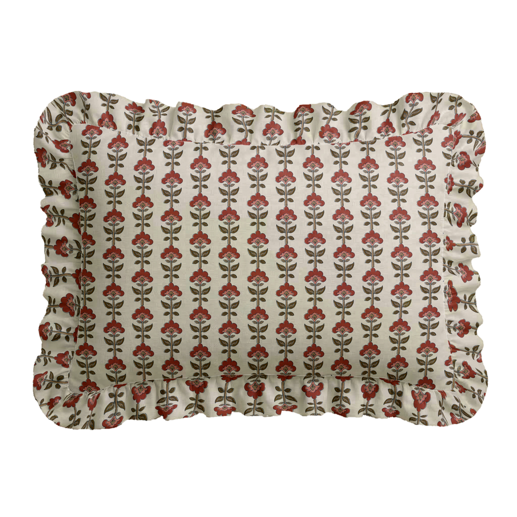 Ophelia Fall Ruffled Pillow | Ruffled Decor Pillow
