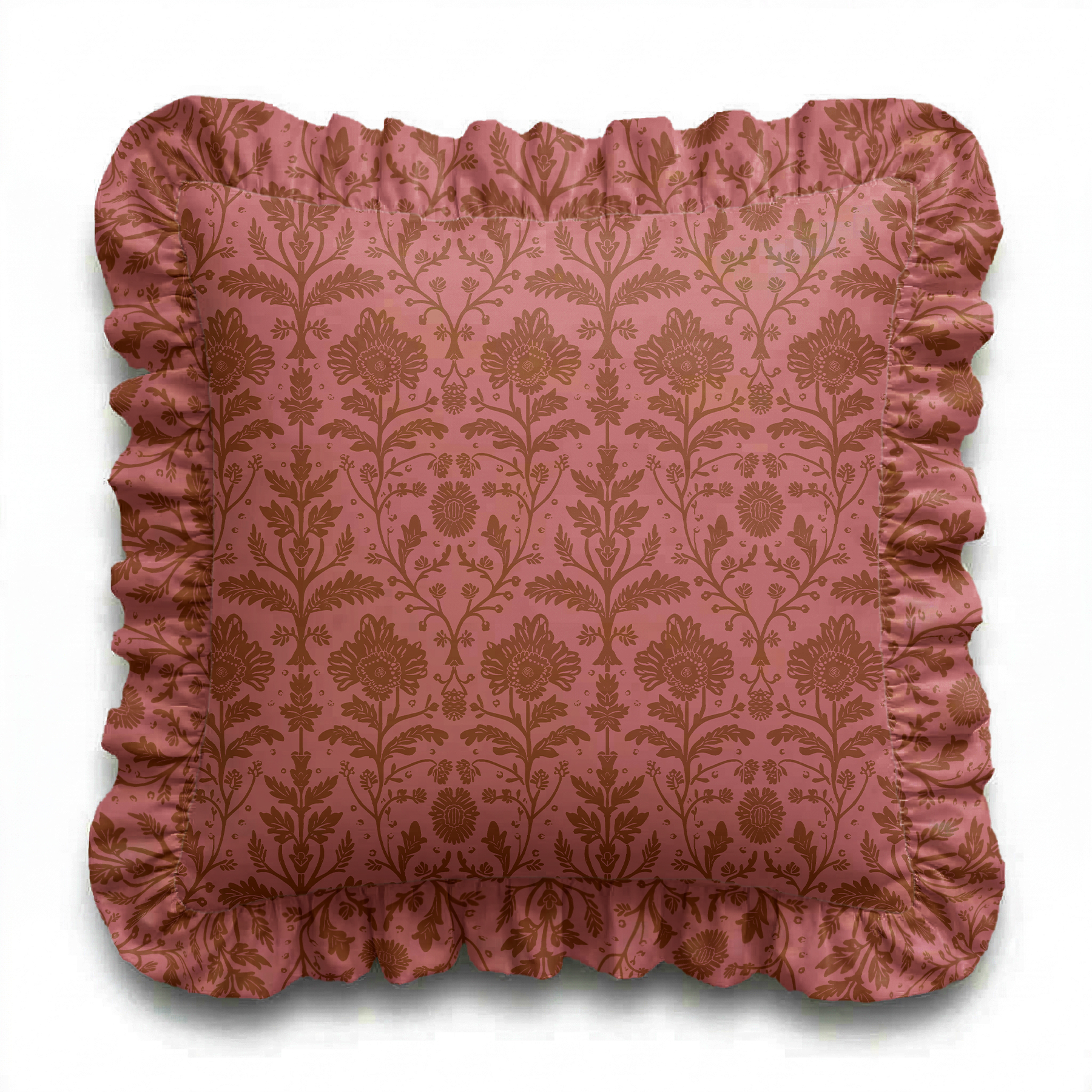 Delia Fall Ruffled Pillow | Ruffled Decor Pillow