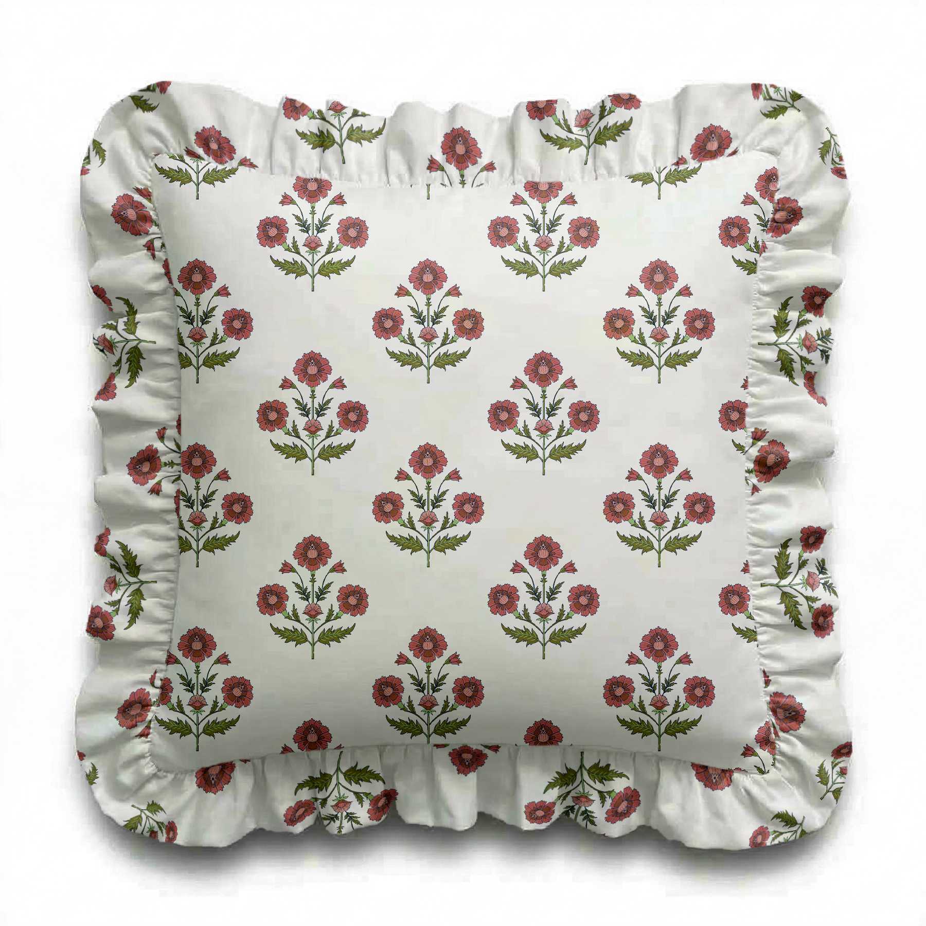 Georgia Repeat Ruffled Pillow | Ruffled Decor Pillow