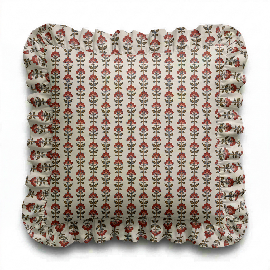 Ophelia Fall Ruffled Pillow | Ruffled Decor Pillow