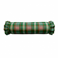 Christmas Plaid Ruffled Bolster Pillow | Ruffled Decor Pillow