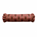 Tibetan Tiger Ruffled Bolster Pillow | Ruffled Decor Pillow