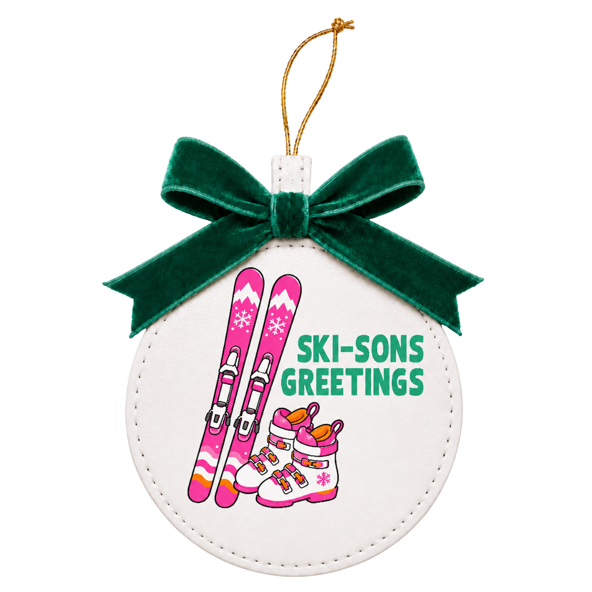 Festive Favorites Vegan Leather Ornaments