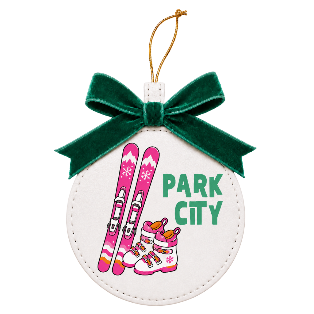 Personalized Festive Favorites | Vegan Leather Ornaments