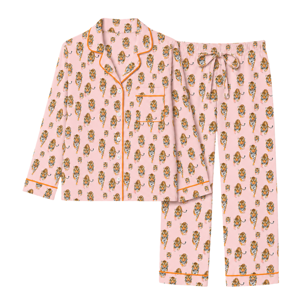 Tiger Long Sleeved Pajama Set | PJs