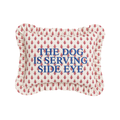 "Side-Eye" Ruffled Embroidered Pillow | Statement Pillow