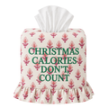 Christmas Embroidered Tissue Box Cover – Powder Room Decor