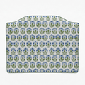 Decorative headboard with floral pattern on a white background