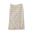 Ophelia Pink pattern on a wrap towel on a white background